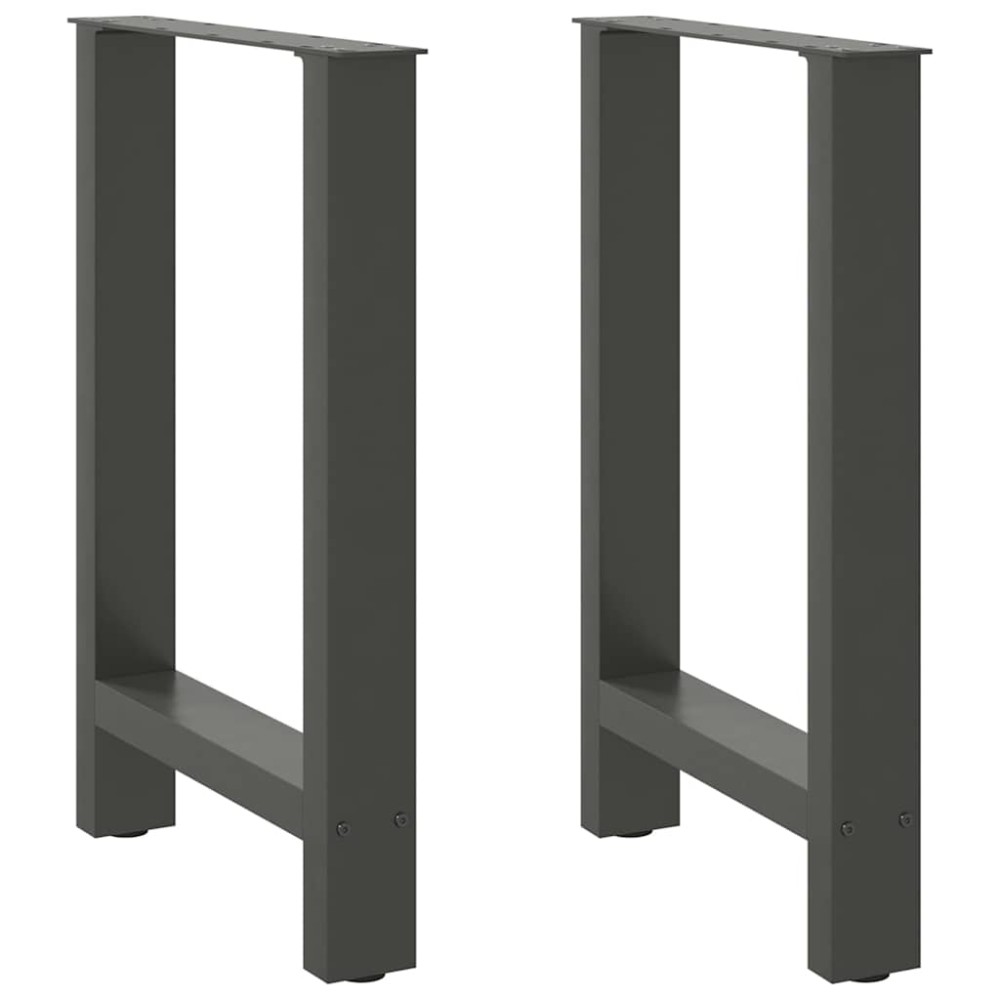 vidaXL Picioare de masă antracit, 2 buc., 60x(72-73) cm, oțel