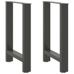 vidaXL Picioare de masă antracit, 2 buc., 60x(72-73) cm, oțel vidaXL Picioare de masă antracit, 2 buc., 60x(72-73) cm, oțel