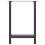 vidaXL Picioare de masă antracit, 2 buc., 60x(72-73) cm, oțel vidaXL Picioare de masă antracit, 2 buc., 60x(72-73) cm, oțel