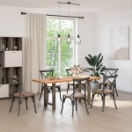 vidaXL Picioare de masă din oțel natural, 2 buc., 60x(72-73) cm, oțel vidaXL Picioare de masă din oțel natural, 2 buc., 60x(72-73) cm, oțel
