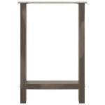 vidaXL Picioare de masă din oțel natural, 2 buc., 60x(72-73) cm, oțel vidaXL Picioare de masă din oțel natural, 2 buc., 60x(72-73) cm, oțel