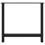 vidaXL Picioare masă de sufragerie negre, 2 buc., 70x(72-73) cm, oțel vidaXL Picioare masă de sufragerie negre, 2 buc., 70x(72-73) cm, oțel