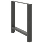 vidaXL Picioare masă de sufragerie antracit, 2 buc., 70x(72-73) cm, oțel vidaXL Picioare masă de sufragerie antracit, 2 buc., 70x(72-73) cm, oțel