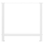 vidaXL Picioare masă de sufragerie albe, 2 buc., 80x(72-73) cm, oțel vidaXL Picioare masă de sufragerie albe, 2 buc., 80x(72-73) cm, oțel