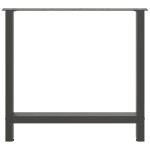 vidaXL Picioare masă de sufragerie antracit, 2 buc., 80x(72-73) cm, oțel vidaXL Picioare masă de sufragerie antracit, 2 buc., 80x(72-73) cm, oțel