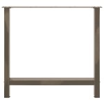 vidaXL Picioare de masă din oțel natural, 2 buc., 80x(72-73) cm vidaXL Picioare de masă din oțel natural, 2 buc., 80x(72-73) cm