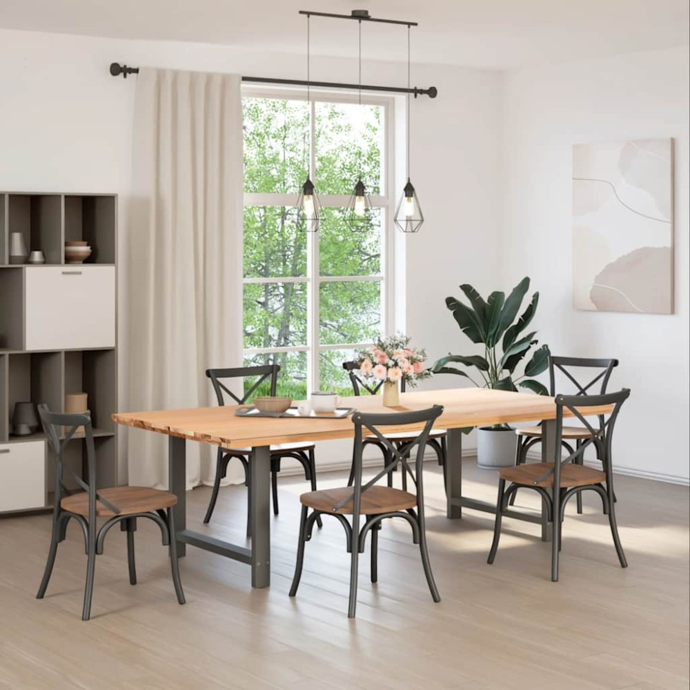 vidaXL Picioare de masă antracit, 2 buc., 90x(72-73) cm, oțel