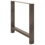 vidaXL Picioare de masă din oțel natural, 2 buc., 90x(72-73) cm