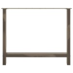vidaXL Picioare de masă din oțel natural, 2 buc., 90x(72-73) cm