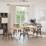 vidaXL Picioare masă de sufragerie albe, 2 buc., 100x(72-73) cm, oțel
