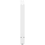 vidaXL Picioare masă de sufragerie albe, 2 buc., 100x(72-73) cm, oțel