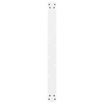 vidaXL Picioare masă de sufragerie albe, 2 buc., 100x(72-73) cm, oțel