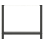 vidaXL Picioare de masă antracit, 2 buc., 100x(72-73) cm, oțel vidaXL Picioare de masă antracit, 2 buc., 100x(72-73) cm, oțel
