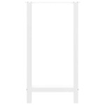 vidaXL Picioare de masă de bar, albe, 2 buc., 40x(90-91) cm, oțel