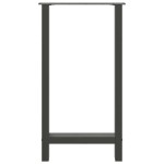 vidaXL Picioare de masă de bar antracit, 2 buc., 40x(90-91) cm, oțel