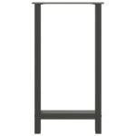 vidaXL Picioare de masă de bar antracit, 2 buc., 50x(90-91) cm, oțel