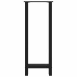 vidaXL Picioare de masă de bar, negre, 2 buc., 40x(100-101) cm, oțel