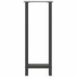 vidaXL Picioare de masă de bar antracit, 2 buc., 40x(100-101) cm, oțel