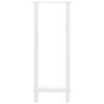 vidaXL Picioare de masă de bar, albe, 2 buc., 50x(100-101) cm, oțel
