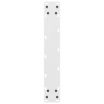 vidaXL Picioare de masă de bar, albe, 2 buc., 50x(100-101) cm, oțel