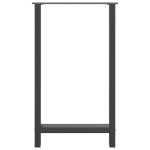 vidaXL Picioare de masă de bar antracit, 2 buc., 60x(100-101) cm, oțel