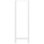 vidaXL Picioare de masă de bar, albe, 2 buc., 40x(110-111) cm, oțel