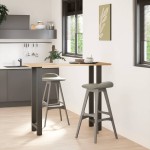 vidaXL Picioare de masă de bar antracit, 2 buc., 40x(110-111) cm, oțel