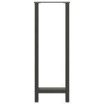 vidaXL Picioare de masă de bar antracit, 2 buc., 40x(110-111) cm, oțel
