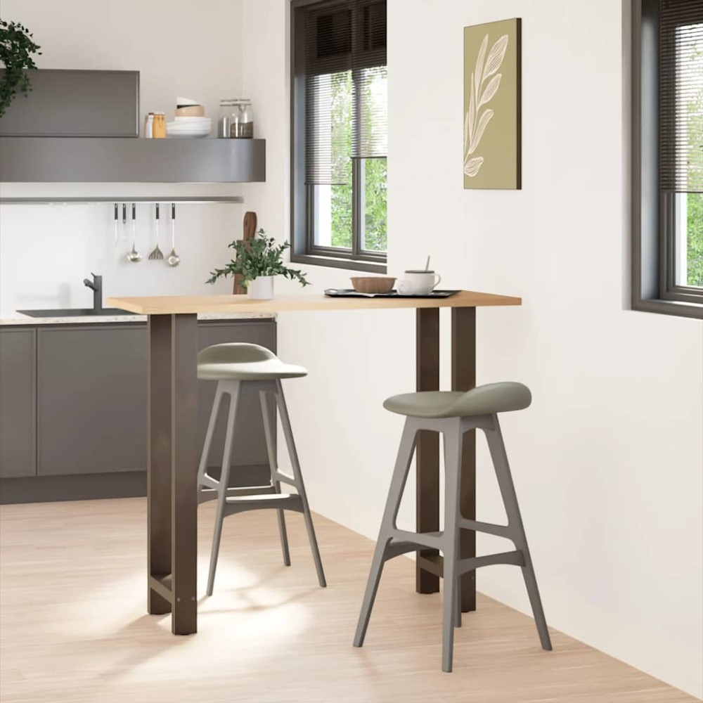 vidaXL Picioare de masă de bar, oțel natural, 2 buc., 40x(110-111) cm, oțel