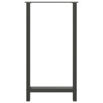 vidaXL Picioare de masă de bar antracit, 2 buc., 60x(110-111) cm, oțel