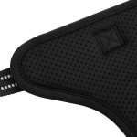 vidaXL Ham pentru câini cu dungi reflectorizante reglabil, negru, L