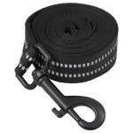 vidaXL Ham pentru câini cu plumb și guler, reglabil, negru, M vidaXL Ham pentru câini cu plumb și guler, reglabil, negru, M