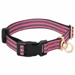 vidaXL Ham pentru câini cu plumb și guler, reglabil, roz, M vidaXL Ham pentru câini cu plumb și guler, reglabil, roz, M