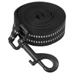 vidaXL Ham pentru câini cu plumb și guler, reglabil, negru, L vidaXL Ham pentru câini cu plumb și guler, reglabil, negru, L