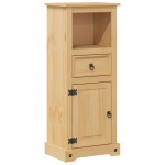 vidaXL Dulap de baie „Corona”, 45x33x110 cm, lemn masiv de pin