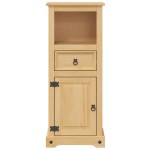 vidaXL Dulap de baie „Corona”, 45x33x110 cm, lemn masiv de pin