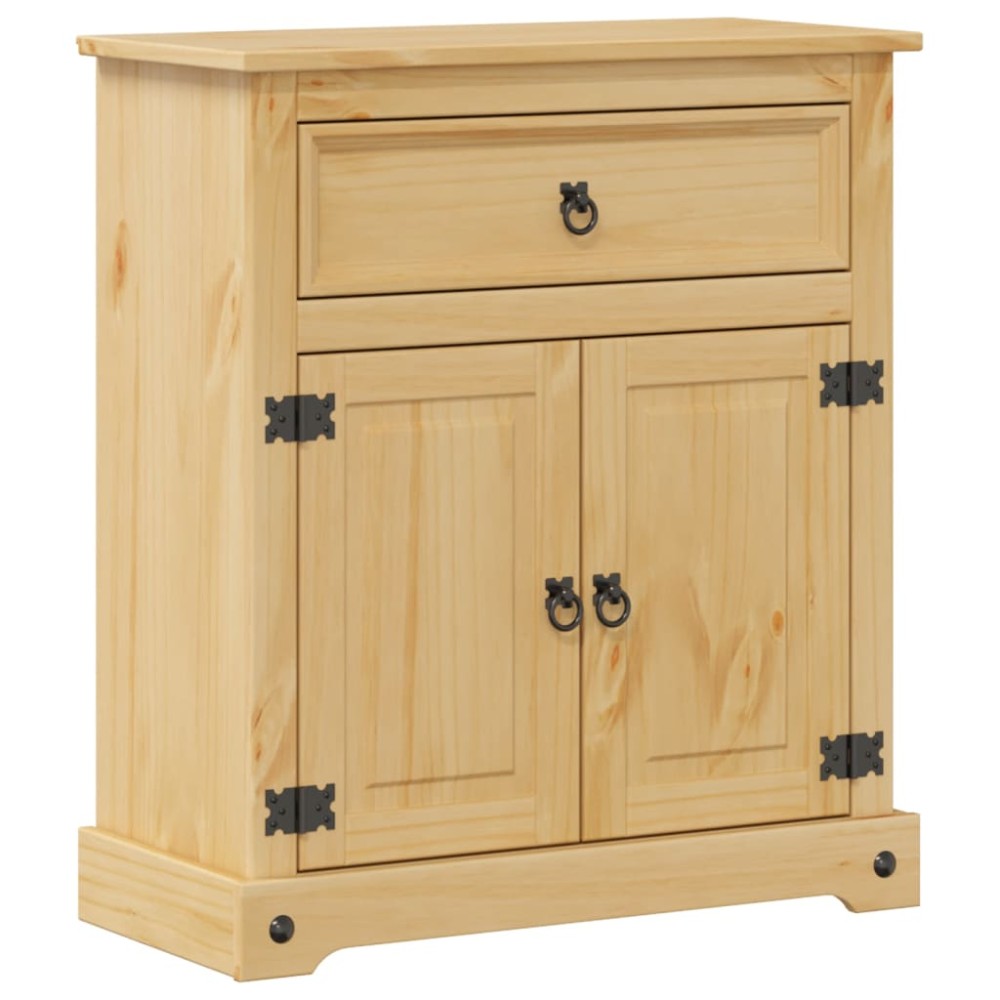 vidaXL Dulap de baie „Corona”, 70x33x80 cm, lemn masiv de pin