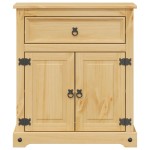 vidaXL Dulap de baie „Corona”, 70x33x80 cm, lemn masiv de pin vidaXL Dulap de baie „Corona”, 70x33x80 cm, lemn masiv de pin