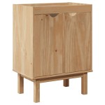 vidaXL Dulap pentru chiuvetă de baie „OTTA” 59x40x80 cm lemn masiv pin vidaXL Dulap pentru chiuvetă de baie „OTTA” 59x40x80 cm lemn masiv pin