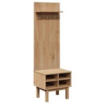 vidaXL Unitate de hol „OTTA”, 50x40x160 cm, lemn masiv de pin vidaXL Unitate de hol „OTTA”, 50x40x160 cm, lemn masiv de pin