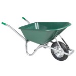 vidaXL Roabă Verde 90 L 150 kg Oțel galvanizat și plastic vidaXL Roabă Verde 90 L 150 kg Oțel galvanizat și plastic