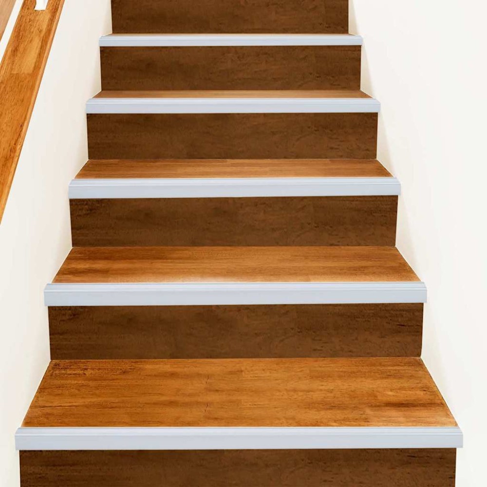 vidaXL Profile pentru marginea treptelor 30 pcs Argintiu 67 cm