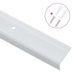 vidaXL Profile pentru marginea treptelor 30 pcs Argintiu 67 cm