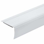 vidaXL Profile pentru marginea treptelor 10 pcs Argintiu 67 cm