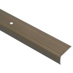 vidaXL Profile pentru marginea treptelor 10 pcs Maro 67 cm Aluminiu