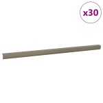 vidaXL Profile pentru marginea treptelor 30 pcs Șampanie 67 cm