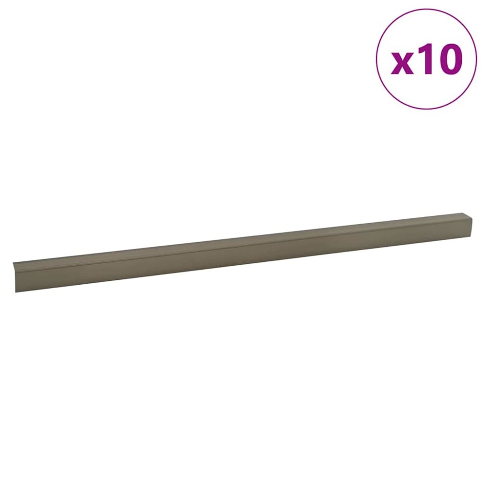 vidaXL Profile pentru marginea treptelor 10 pcs Șampanie 67 cm