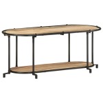 vidaXL Dulap TV, 100x42x40 cm, lemn masiv mango brut