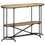 vidaXL Masă consolă, 110x42x76 cm, lemn masiv de mango brut vidaXL Masă consolă, 110x42x76 cm, lemn masiv de mango brut