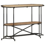 vidaXL Masă consolă, 110x42x76 cm, lemn masiv de mango brut vidaXL Masă consolă, 110x42x76 cm, lemn masiv de mango brut